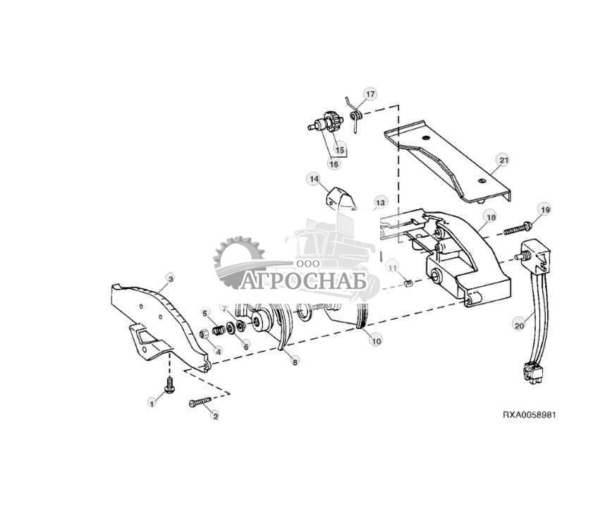 HITCH CONTROL (ARMREST) 